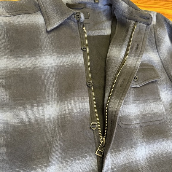 Dkota Grizzly Men's Shirt Jacket M Heavyweight Flannel Long Sleeve Zip & Button - Picture 10 of 16